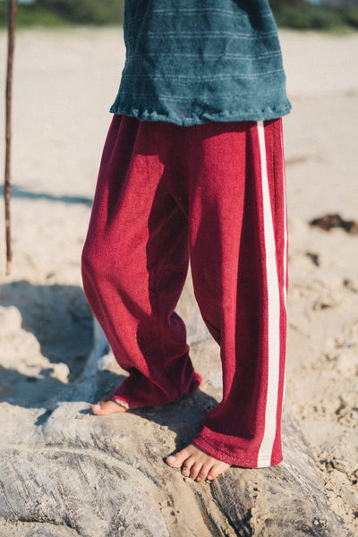 Mini Terry Pant BERRY