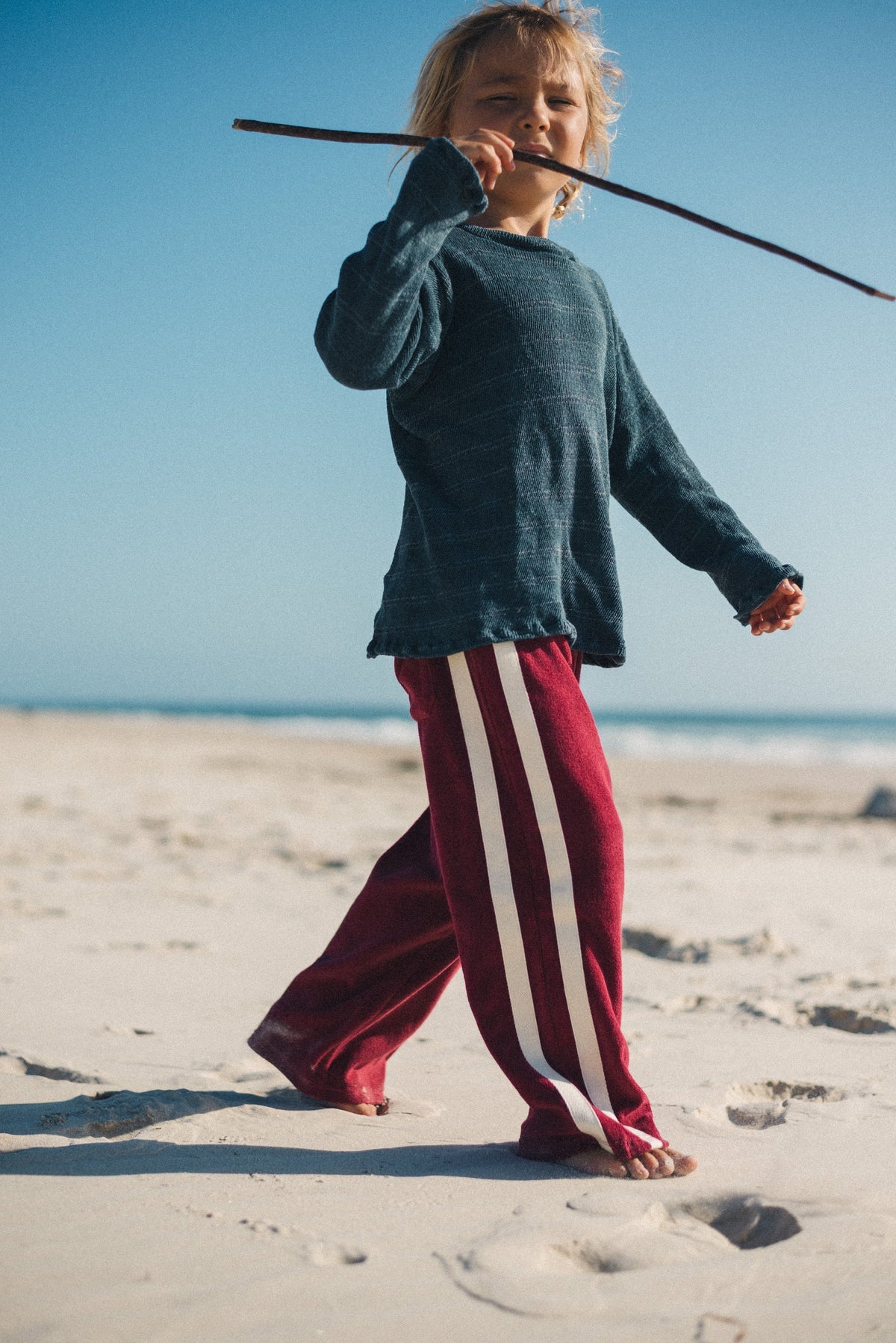 Mini Terry Pant BERRY