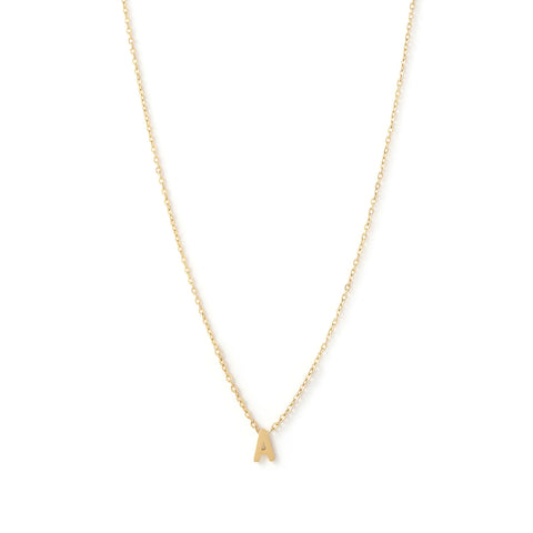 Mini Initial Necklace 14K GOLD PLATED