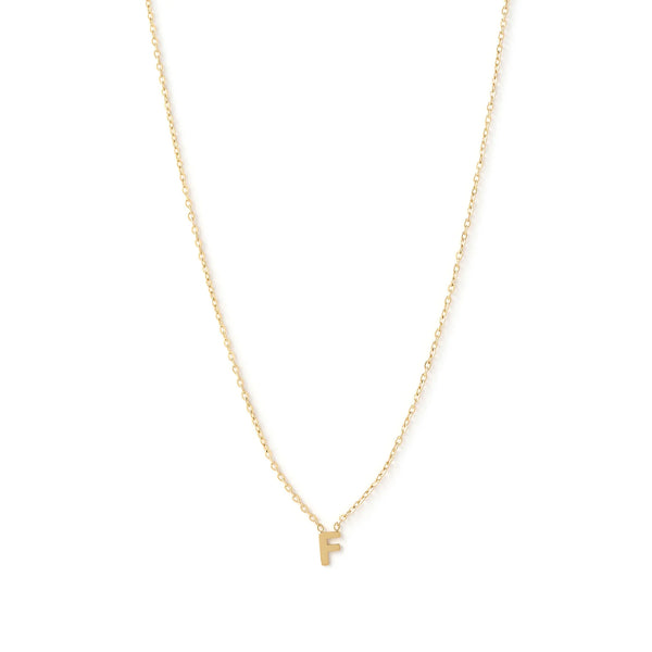 Mini Initial Necklace 14K GOLD PLATED
