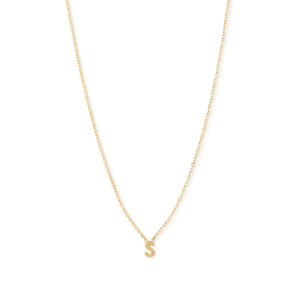 Mini Initial Necklace 14K GOLD PLATED