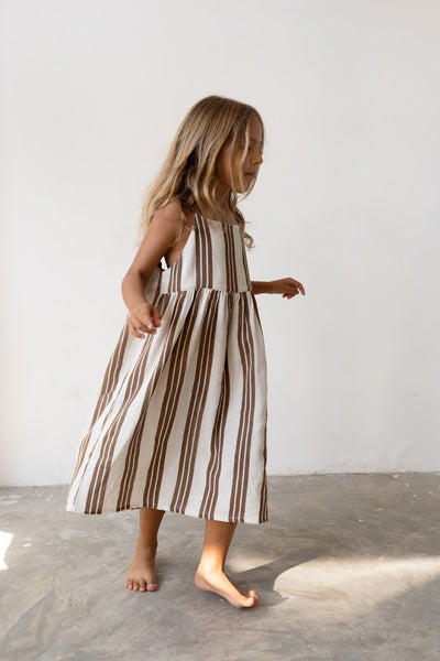 Field Dress COCOA STRIPE