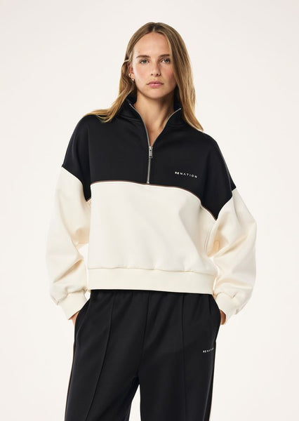 Boundless Zip Neck WHISPER WHITE