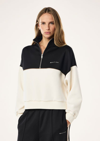 Boundless Zip Neck WHISPER WHITE