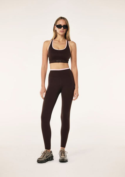 Vita Full Length Legging ESPRESSO/ CHALK PINK