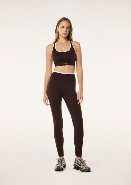 Vita Full Length Legging ESPRESSO/ CHALK PINK