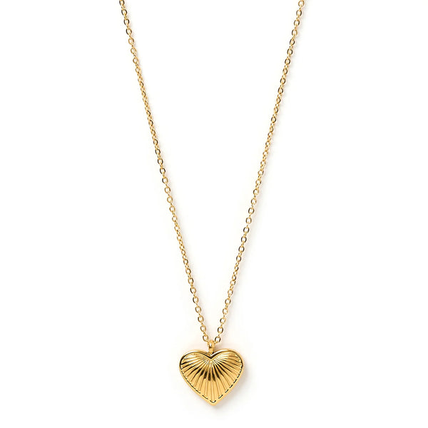 Jasmine Gold Heart Necklace 14K GOLD PLATED