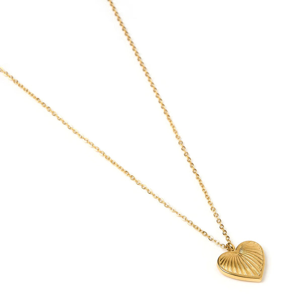 Jasmine Gold Heart Necklace 14K GOLD PLATED