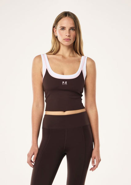 Forward Tank ESPRESSO/CHALK PINK