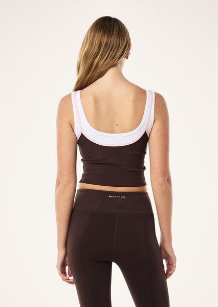 Forward Tank ESPRESSO/CHALK PINK