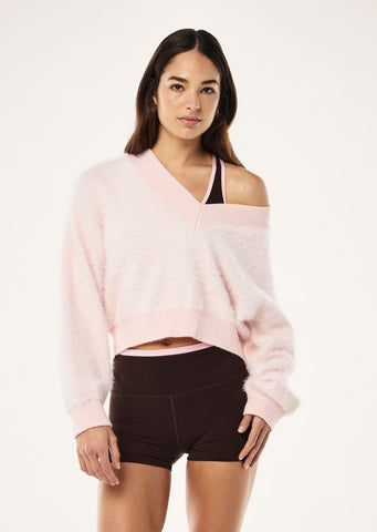 Greenpoint V Neck Knit CHALK PINK
