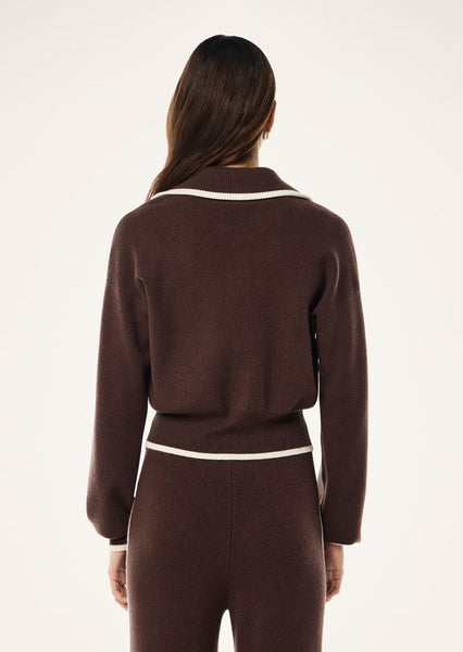 Verge Knit Jacket ESPRESSO