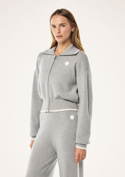 Verge Knit Jacket GREY MARLE