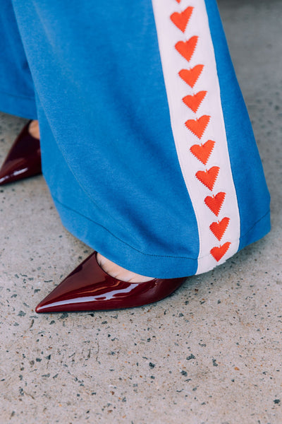 The Raving Hearts Pants BLUE