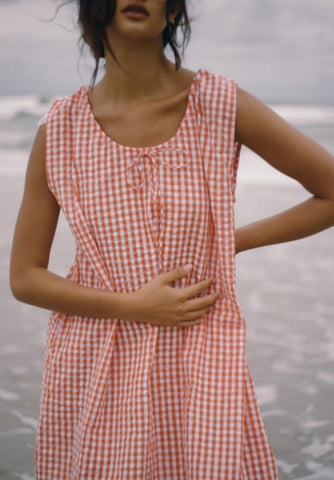Luna Shift Dress STARBURST GINGHAM