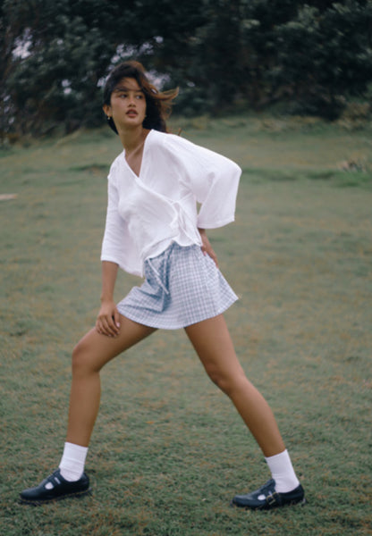 Mia Wrap Top WHITE