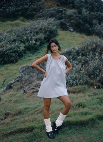 Luna Shift Dress SPIRULINA STRIPE