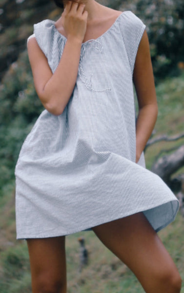 Luna Shift Dress SPIRULINA STRIPE