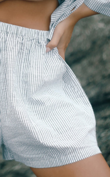 Ava Short SPIRULINA STRIPE