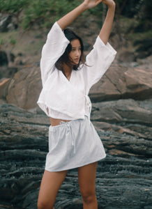 Fleur Skirt SPIRULINA STRIPE