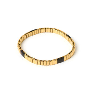 Onyx Bracelet BLACK / 14K GOLD PLATED