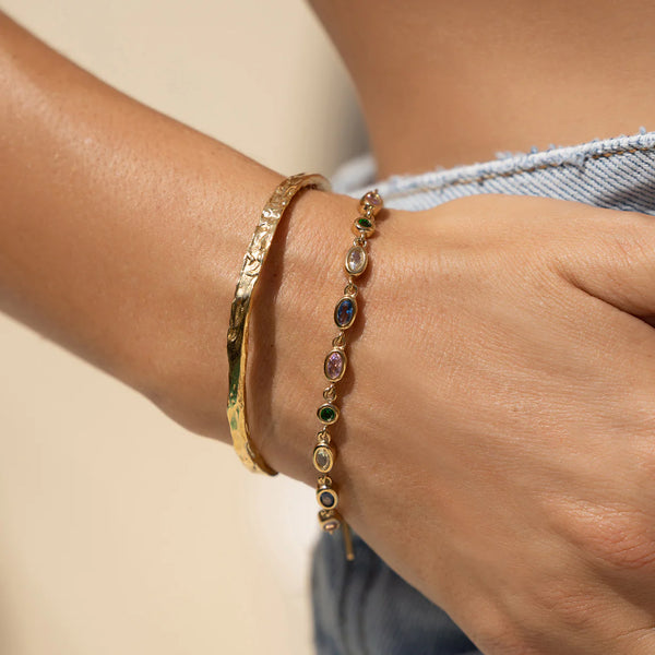 Isadora Bracelet MULTI/ 14K GOLD PLATED