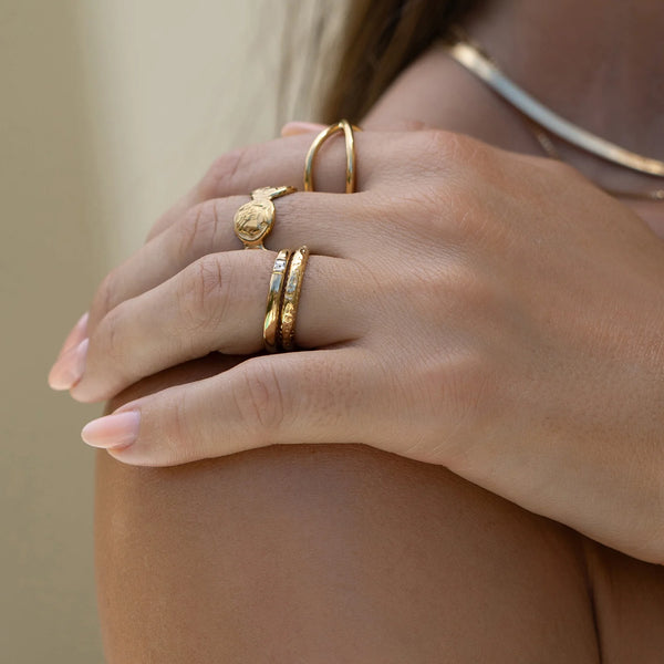 Lorenzo Stacking Ring 14K GOLD PLATED