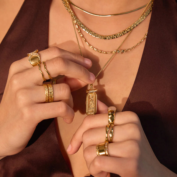 Pharaoh Necklace 14K GOLD PLATED