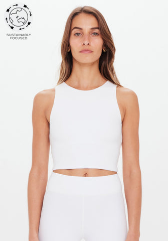 Jacinta Crop Tank WHITE