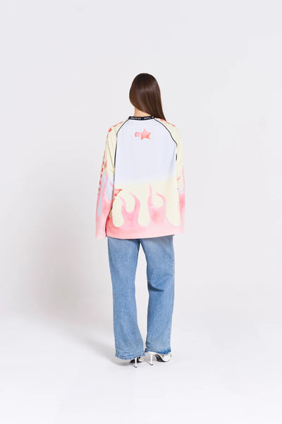 MLK Moto Long Sleeve FIERY PINK