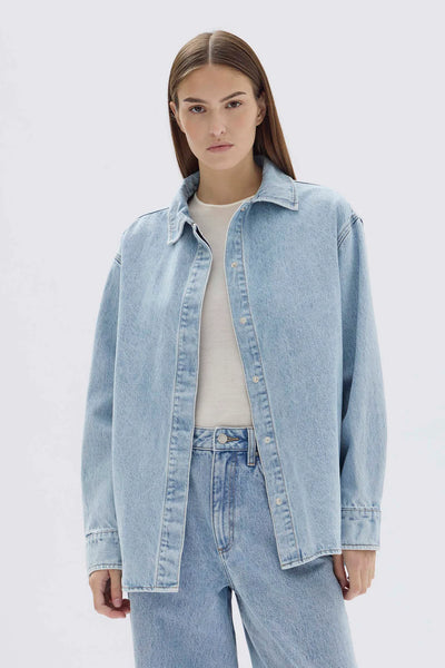 Rylee Denim Overshirt LIGHT STONE