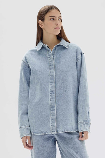 Rylee Denim Overshirt LIGHT STONE