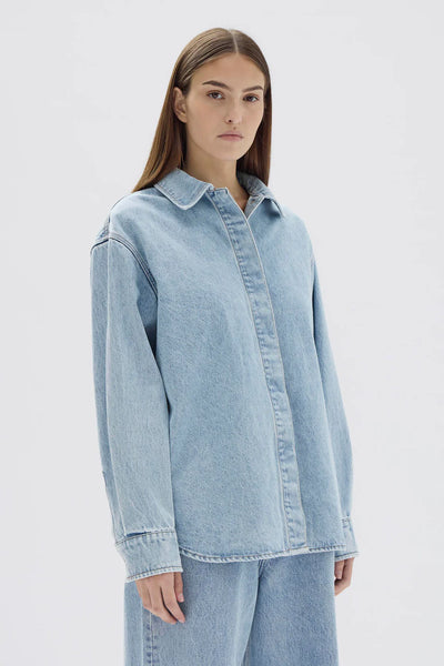 Rylee Denim Overshirt LIGHT STONE