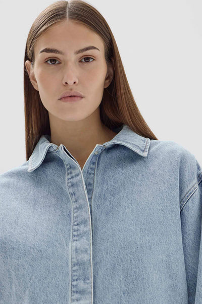 Rylee Denim Overshirt LIGHT STONE