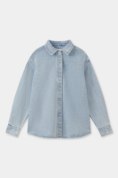 Rylee Denim Overshirt LIGHT STONE