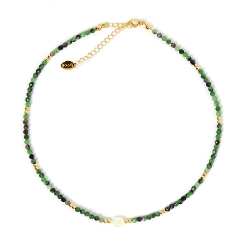 Mila Gemstone Necklace CLINOZOISITE