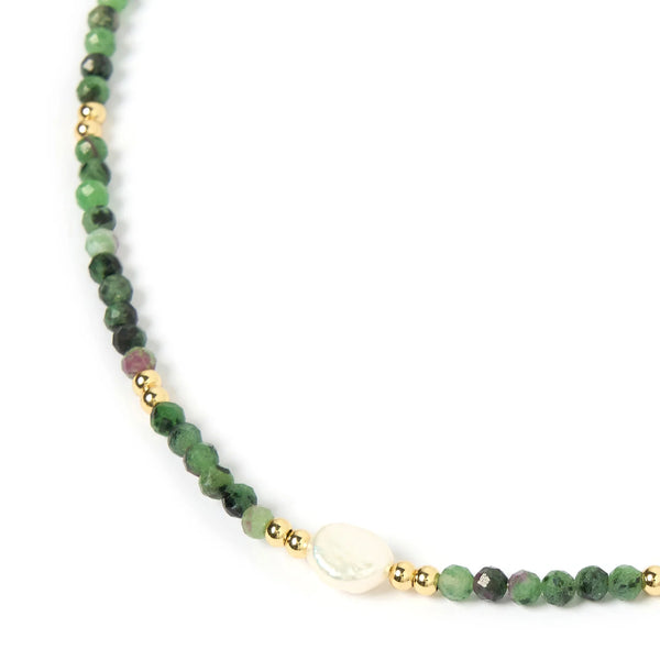 Mila Gemstone Necklace CLINOZOISITE