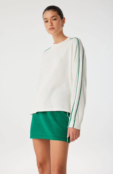 Pippa Long Sleeve CREAM/ PALM GREEN