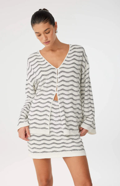 Onda Mini Skirt CREAM WAVE