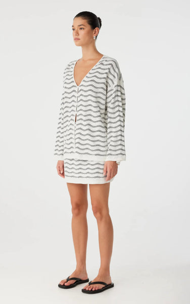Onda Mini Skirt CREAM WAVE