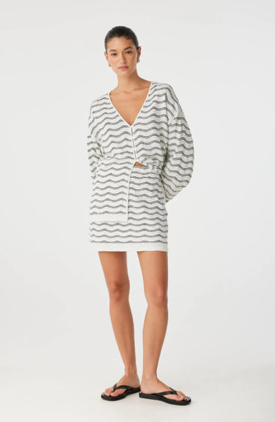 Onda Mini Skirt CREAM WAVE