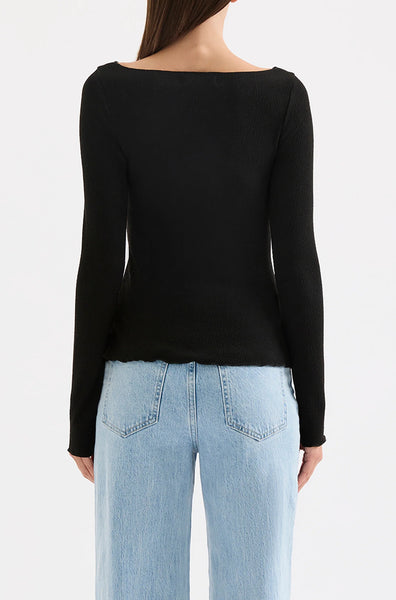 Cora LS Top BLACK