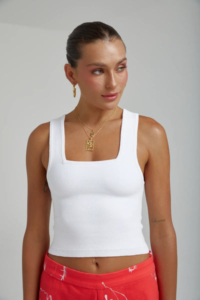 Knit Tank WHITE