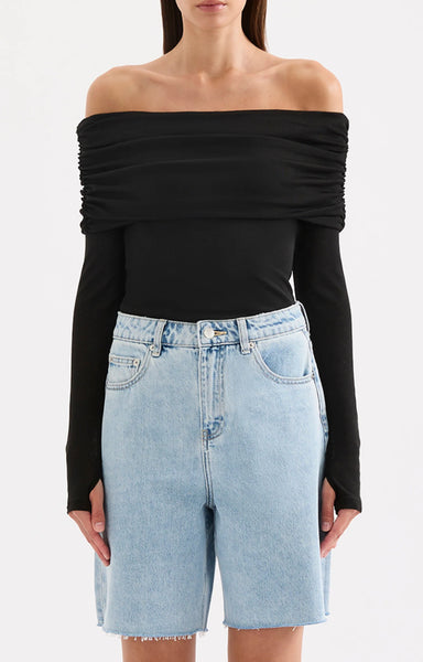 Dalton Mesh Top BLACK