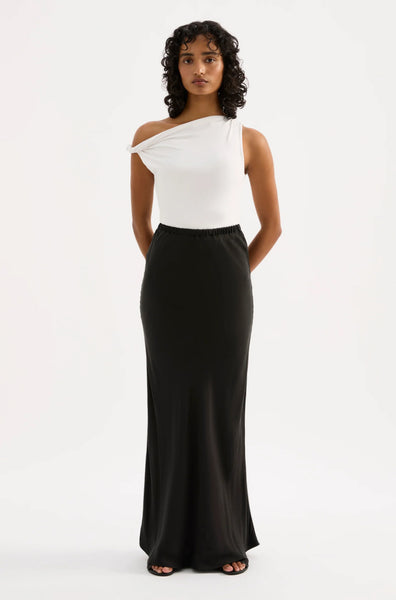 Dara Cupro Skirt BLACK