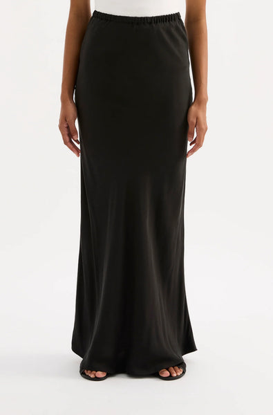 Dara Cupro Skirt BLACK