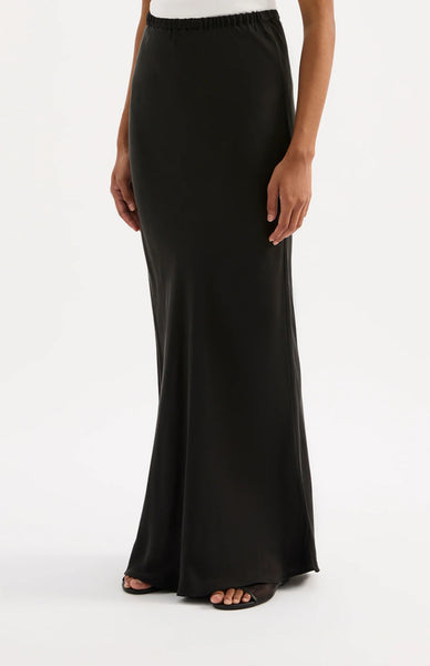 Dara Cupro Skirt BLACK