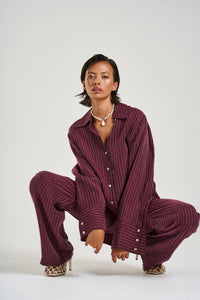 Cuff Shirt KINA PINSTRIPE