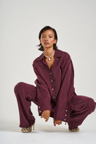 Cuff Shirt KINA PINSTRIPE