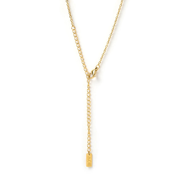 Teo Necklace 14K GOLD PLATED/JADE